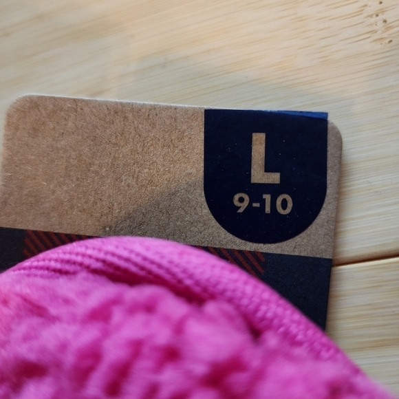 dluxe by Dearfoams Women's Merry Vibes Slide Slippers Bright Pink Christmas Gift - Picture 10 of 10